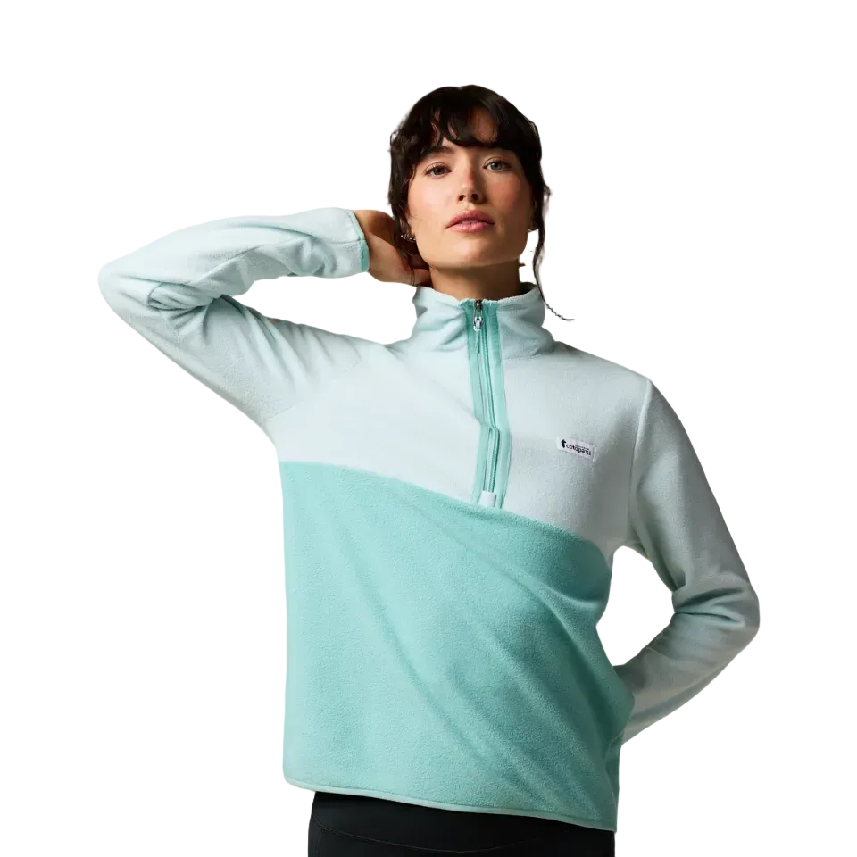 Cotopaxi Womens Amado Fleece Pullover in Surf/Tide Pool