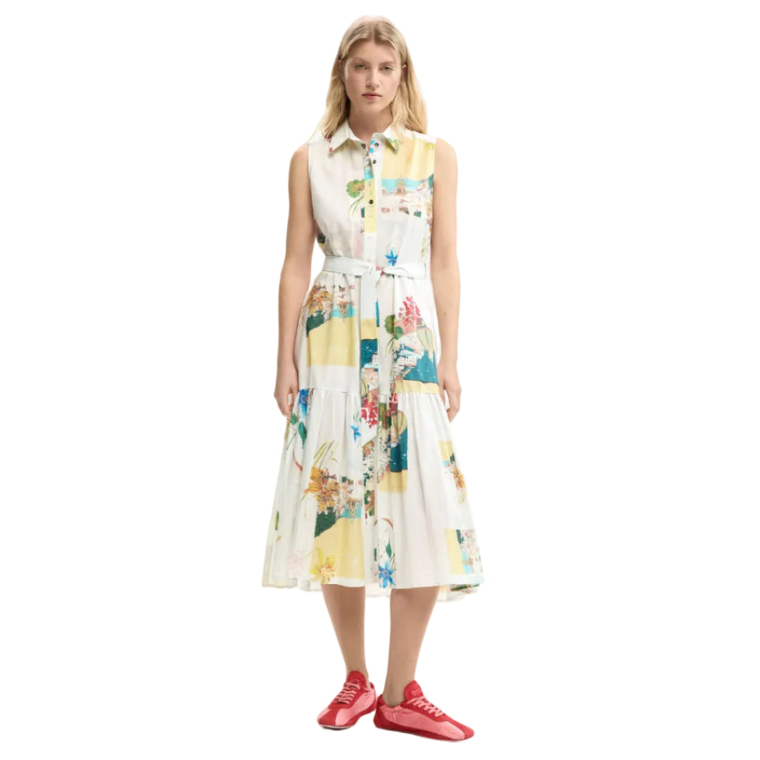 Postcards Shirt Dress