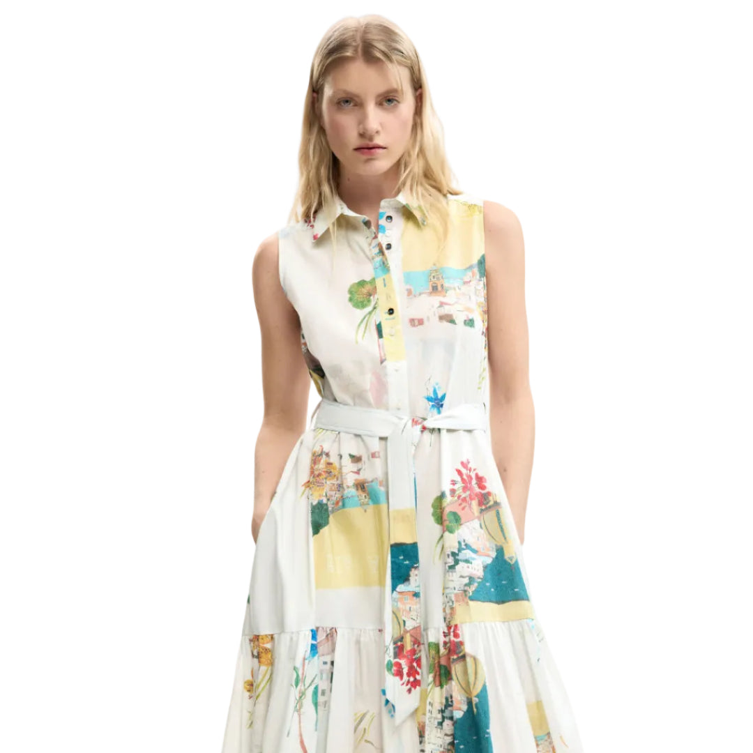 Postcards Shirt Dress