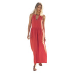 Dylan Calli Dress Chili front view