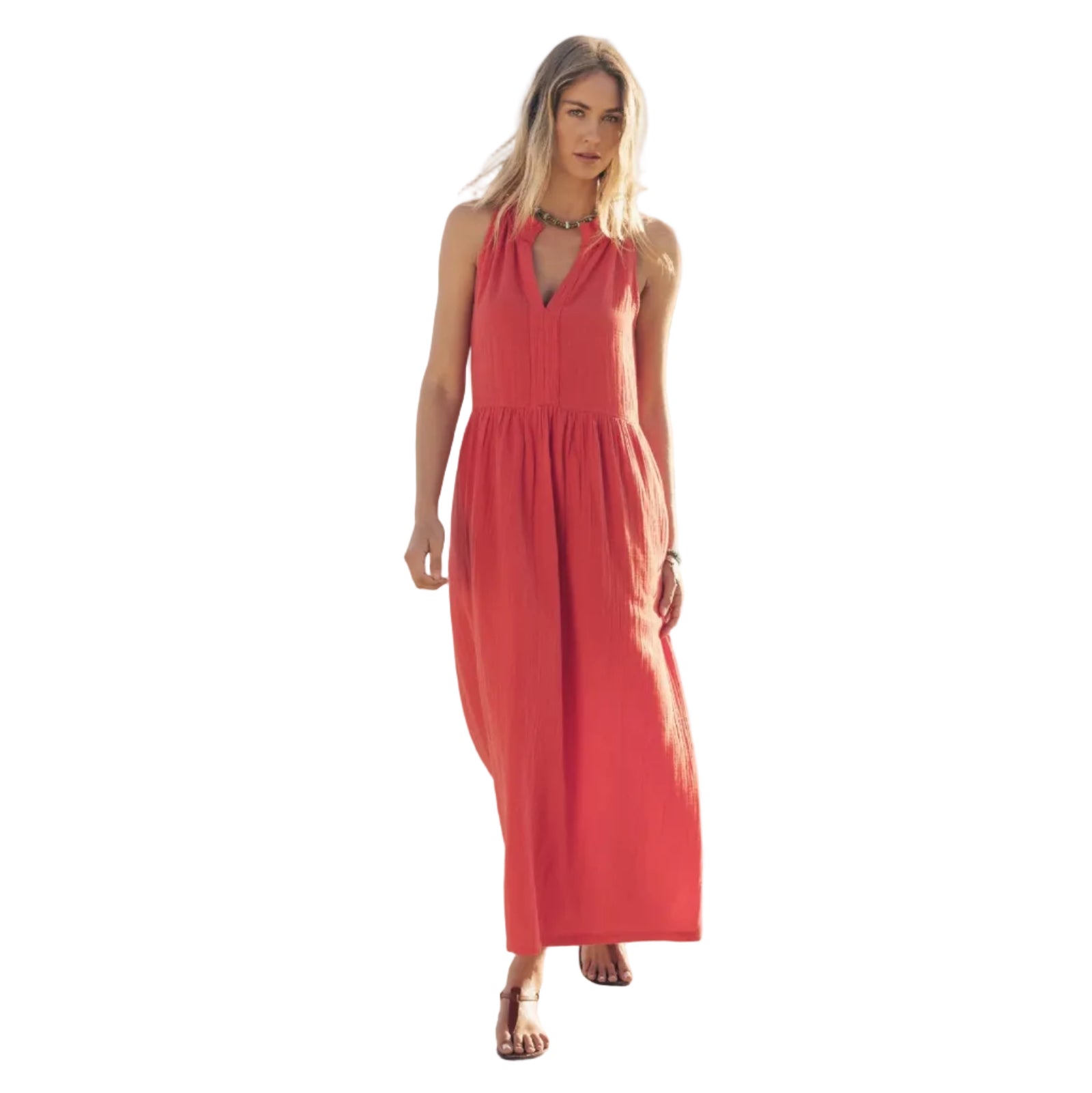 Dylan Calli Dress Chili front view