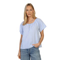Dylan Parker Raglan Top in Blue front view