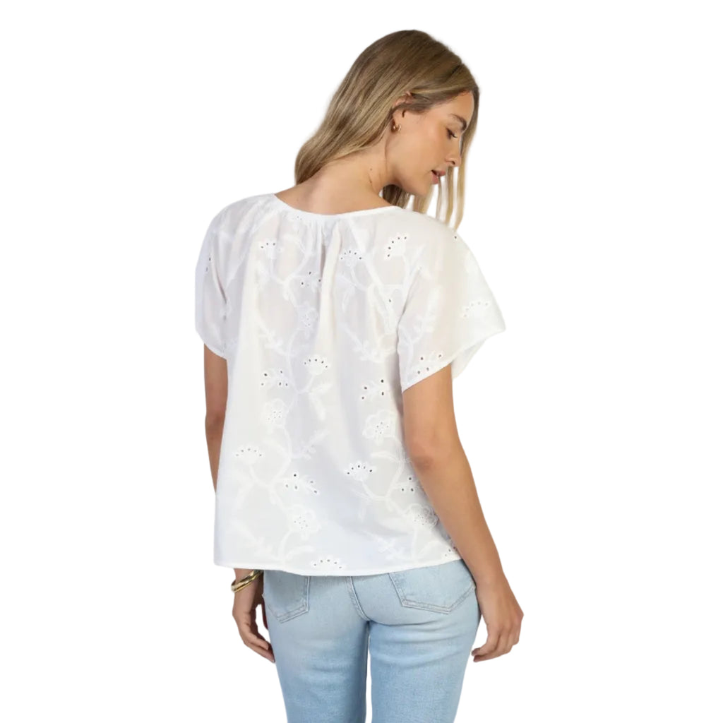 Dylan Talia Top in White back view