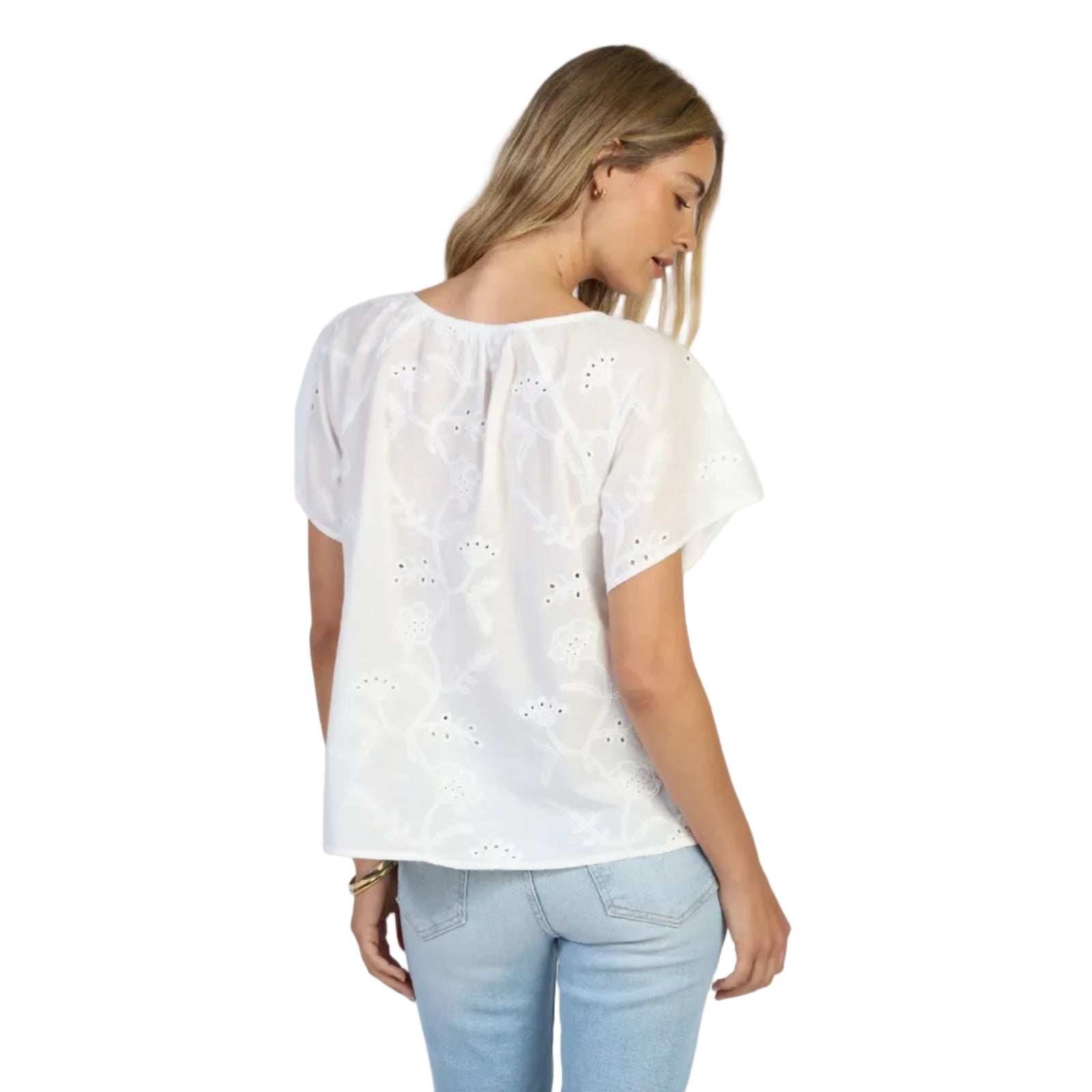 Dylan Talia Top in White back view