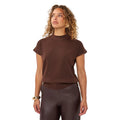 EsQualo Batwing Sweater in Cacao front view