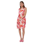 Esqualo Dress Wonders front view showcasing the flattering silhouette and elegant design on model