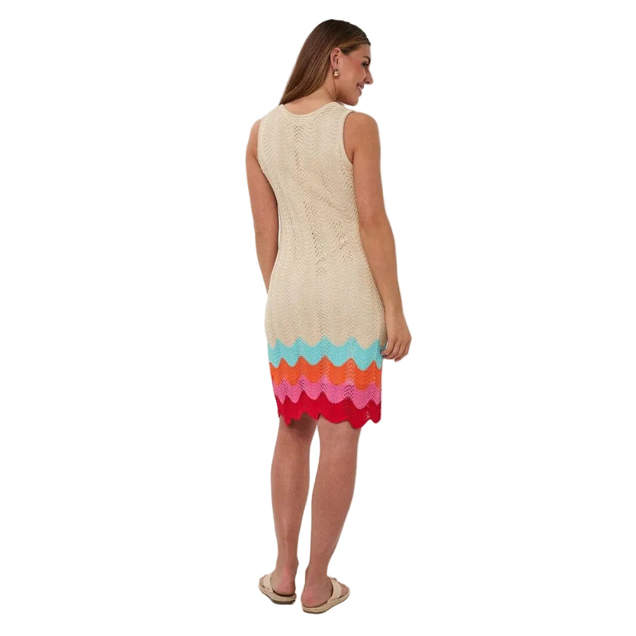 EsQualo Zig Zag Dress back view