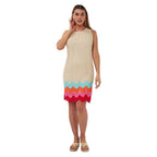 EsQualo Zig Zag Dress front view