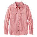 ExOfficio No Fly Zone Seersucker Explorer Shirt Plaid in Dark Salmon front view