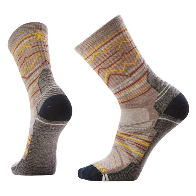 Smartwool Hike Mountain Range Pattern Crew Socks