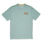 Howler Bros El Monito Surfs Tee in Riviera Blue front view
