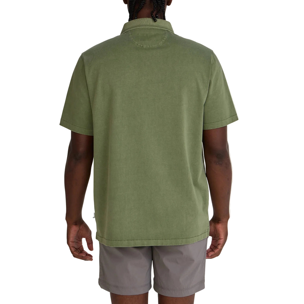 Howler Bros Pilgrimage Polo in Jungle back view