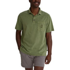 Howler Bros Pilgrimage Polo in Jungle front view