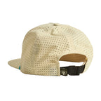 Howler Brothers Aperture Tech Strapback Hat in Bahía de Howler / Stone, back view showing perforated panels and adjustable strap