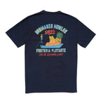 Howler Brothers Cotton Pocket Tee in Frutería Flotante/Navy back view