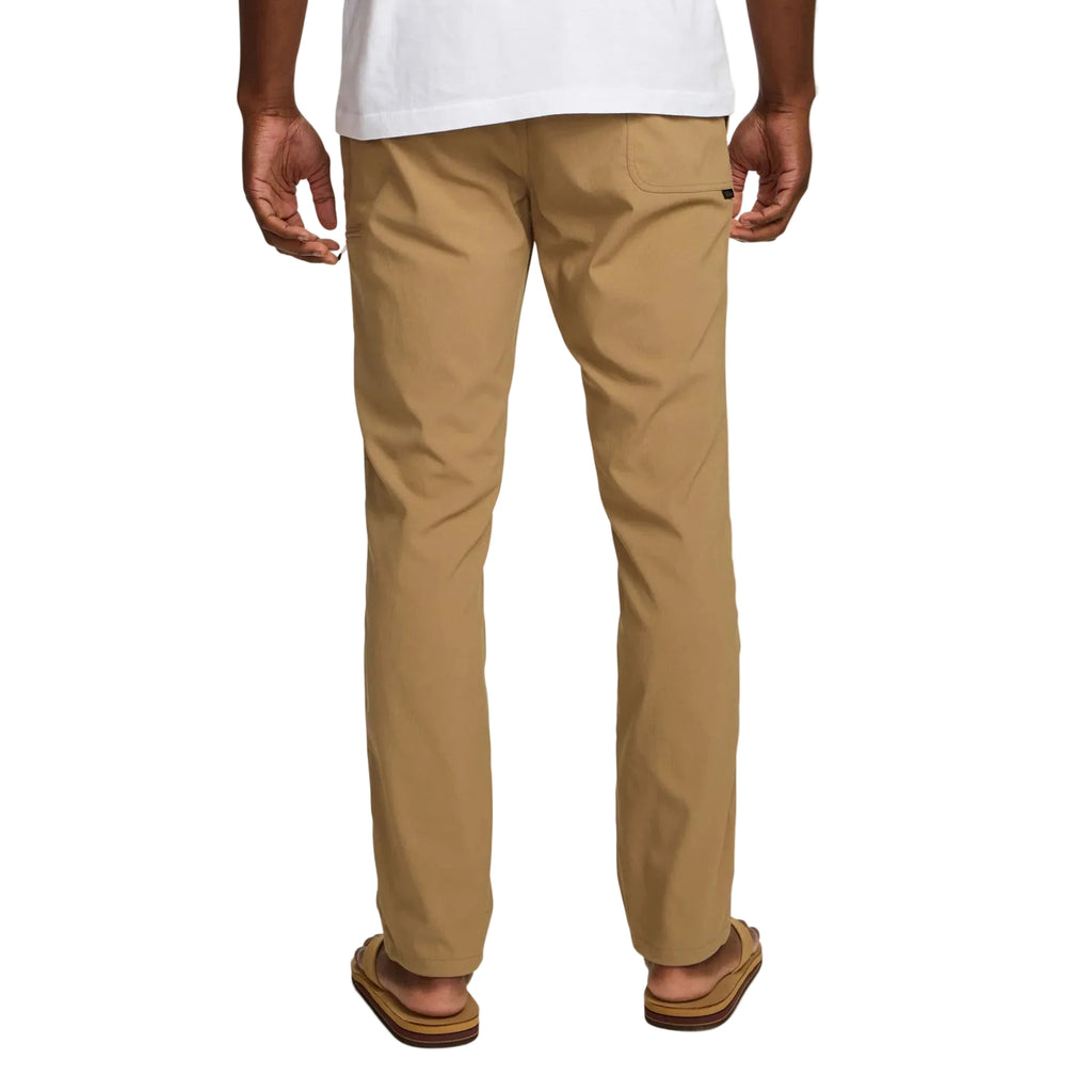 Howler Brothers Electrolight Tech Pants in Deep Khaki back view