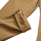 Detail of Howler Brothers Electrolight Tech Pants in Deep Khaki