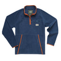 Howler Brothers Men's Free Range Fleece Pullover in Nightfall front view
