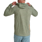 Howler Brothers Men's Loggerhead Hoodie in Pond Patterns / Mermaid, back view