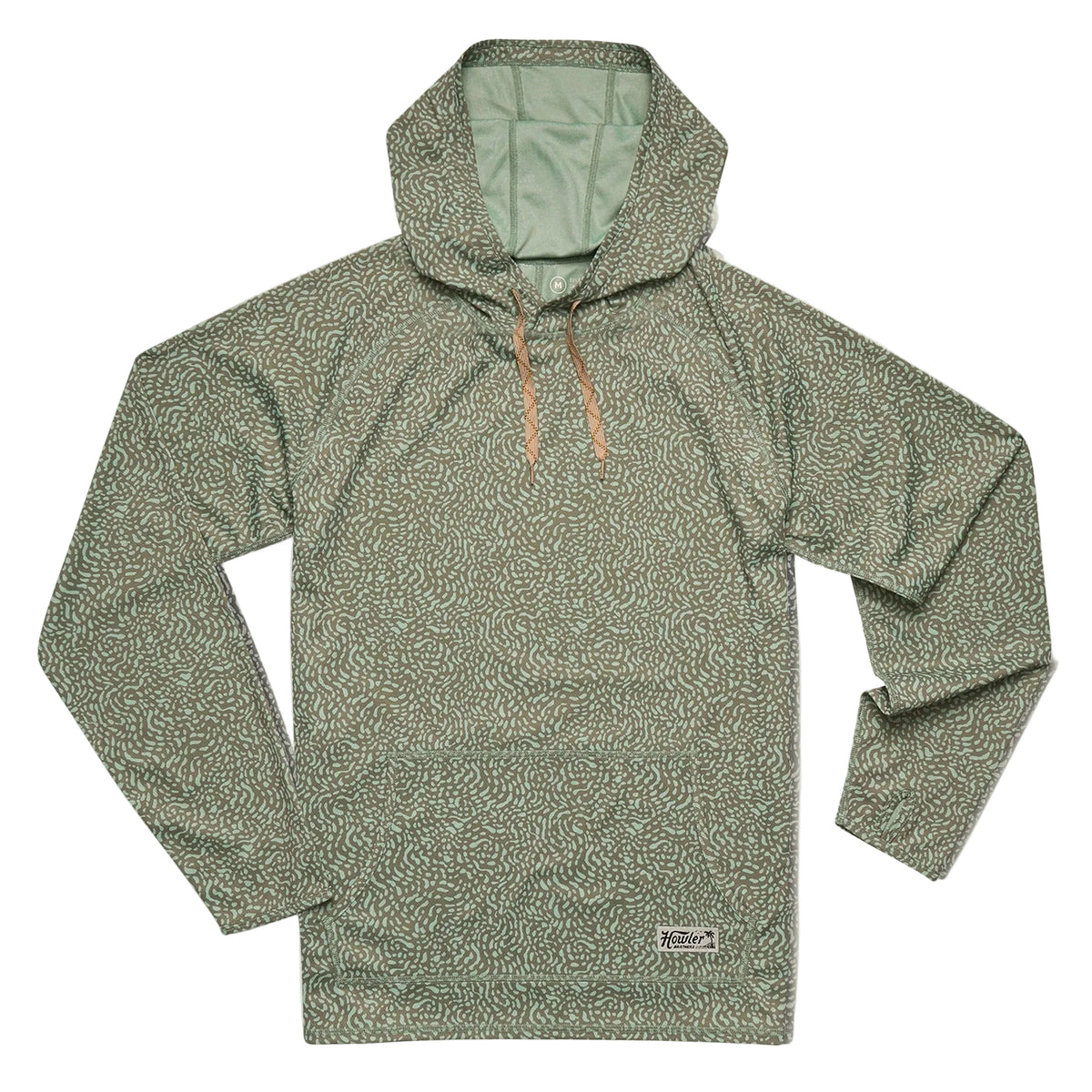 Howler Brothers Men's Loggerhead Hoodie in Pond Patterns / Mermaid, front view