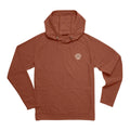 Howler Brothers Men's Palo Duro Fleece Hoodie in Mink Brown, front view