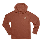 Howler Brothers Men's Palo Duro Fleece Hoodie in Mink Brown, front view