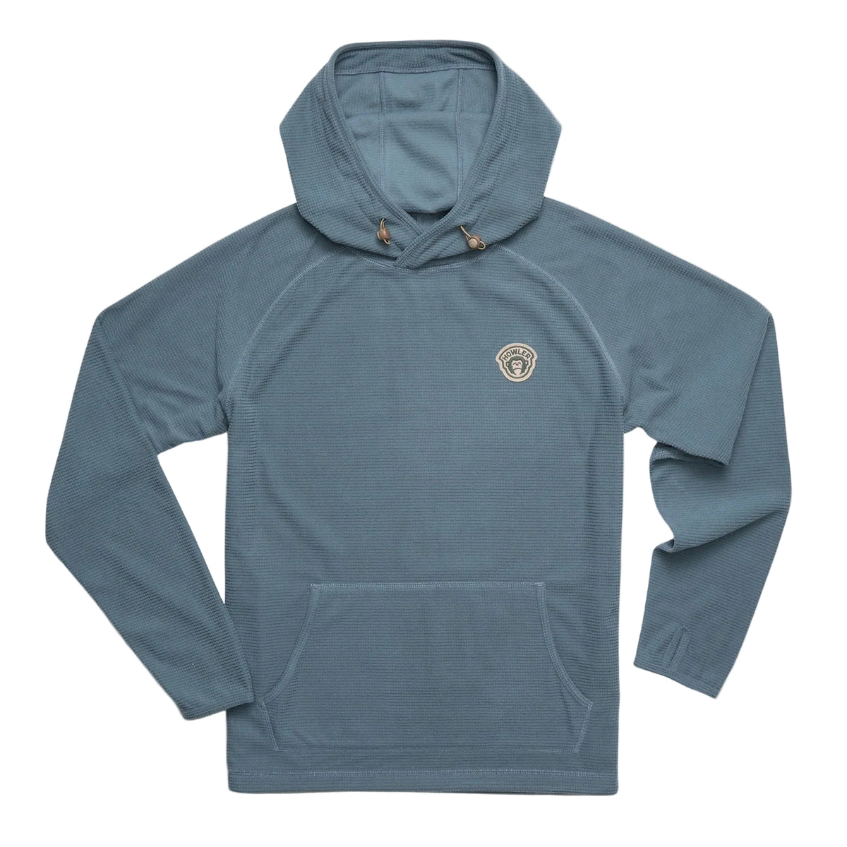 Howler Brothers Men's Palo Duro Fleece Hoodie in Stormy Sea, front view