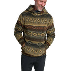 Howler Brothers Men's Tajima Hoodie in Canyon Codes Capers model front view