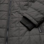 Howler Brothers Men's Merlin Jacket in Double Black quilted and cuff detail