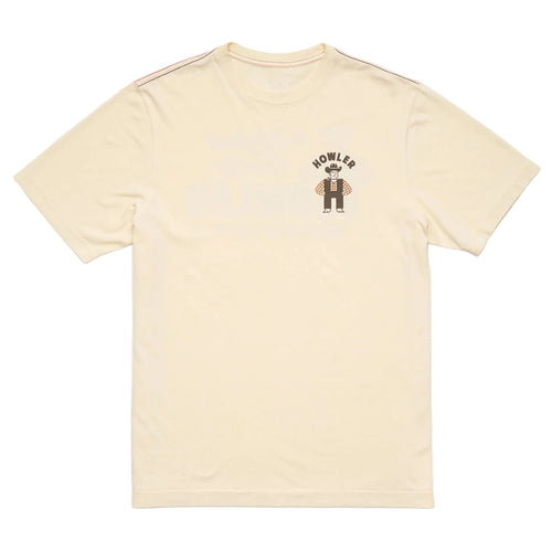 Howler Brothers Western Wear Cotton Tee in Natural featuring vintage-inspired western graphic artwork