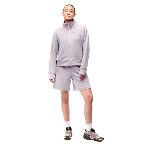 Indyeva women’s Calido Full Zip Sweatshirt in Rocky front view