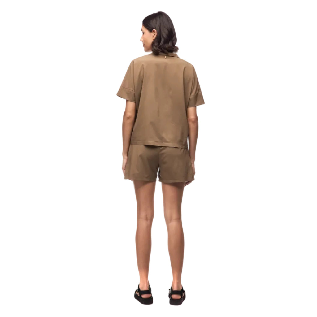 Indyeva women’s Havada Top in Umber back view