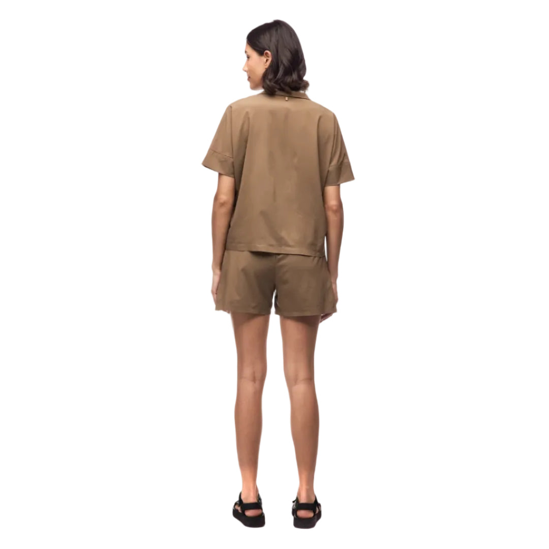 Indyeva women’s Havada Top in Umber back view