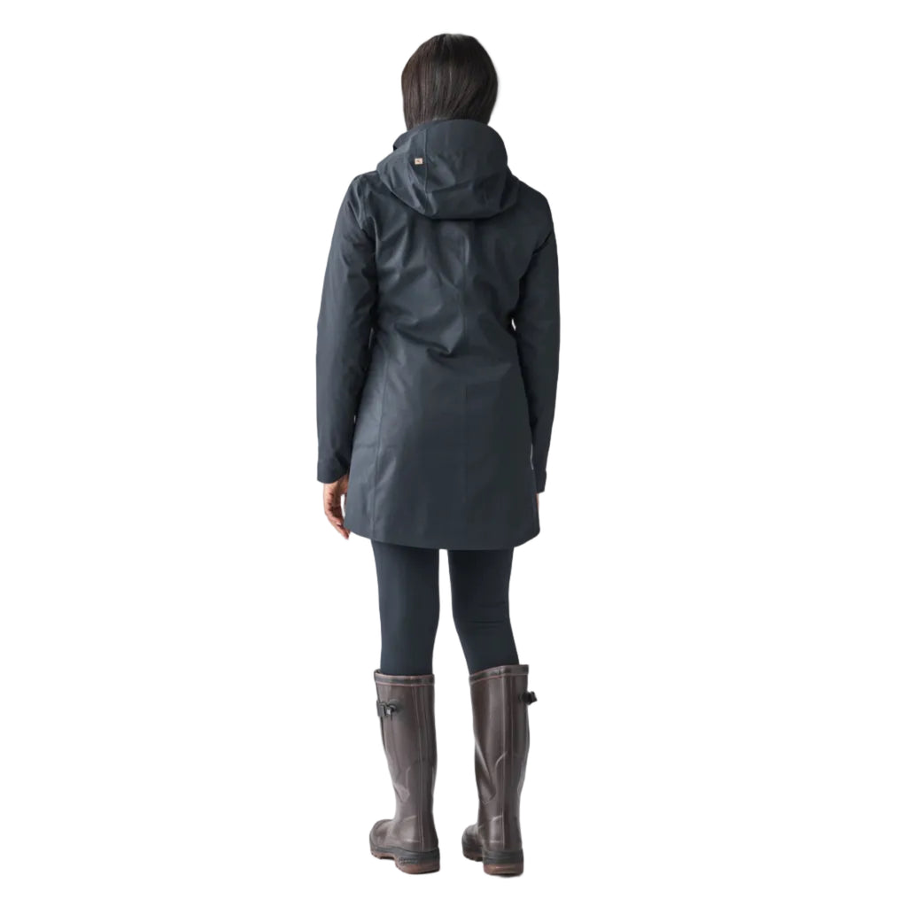 Indyeva Women's Kisa III Rain Jacket in Black back view