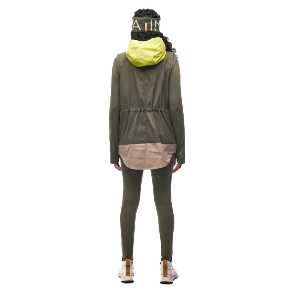 Back view of the Indyeva Women’s Linoa Tunic in Agate/Limetta CB