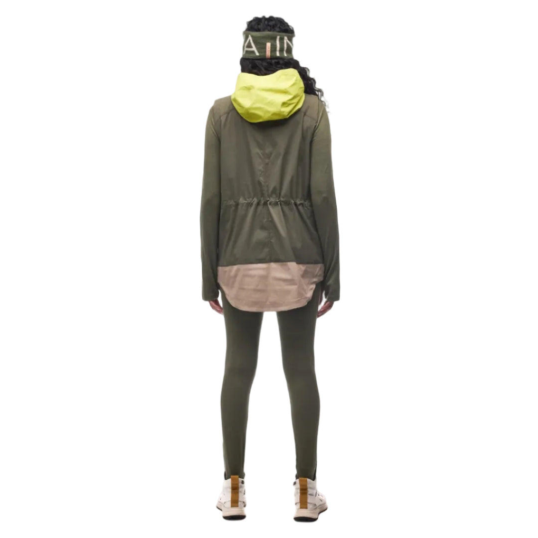 Back view of the Indyeva Women’s Linoa Tunic in Agate/Limetta CB