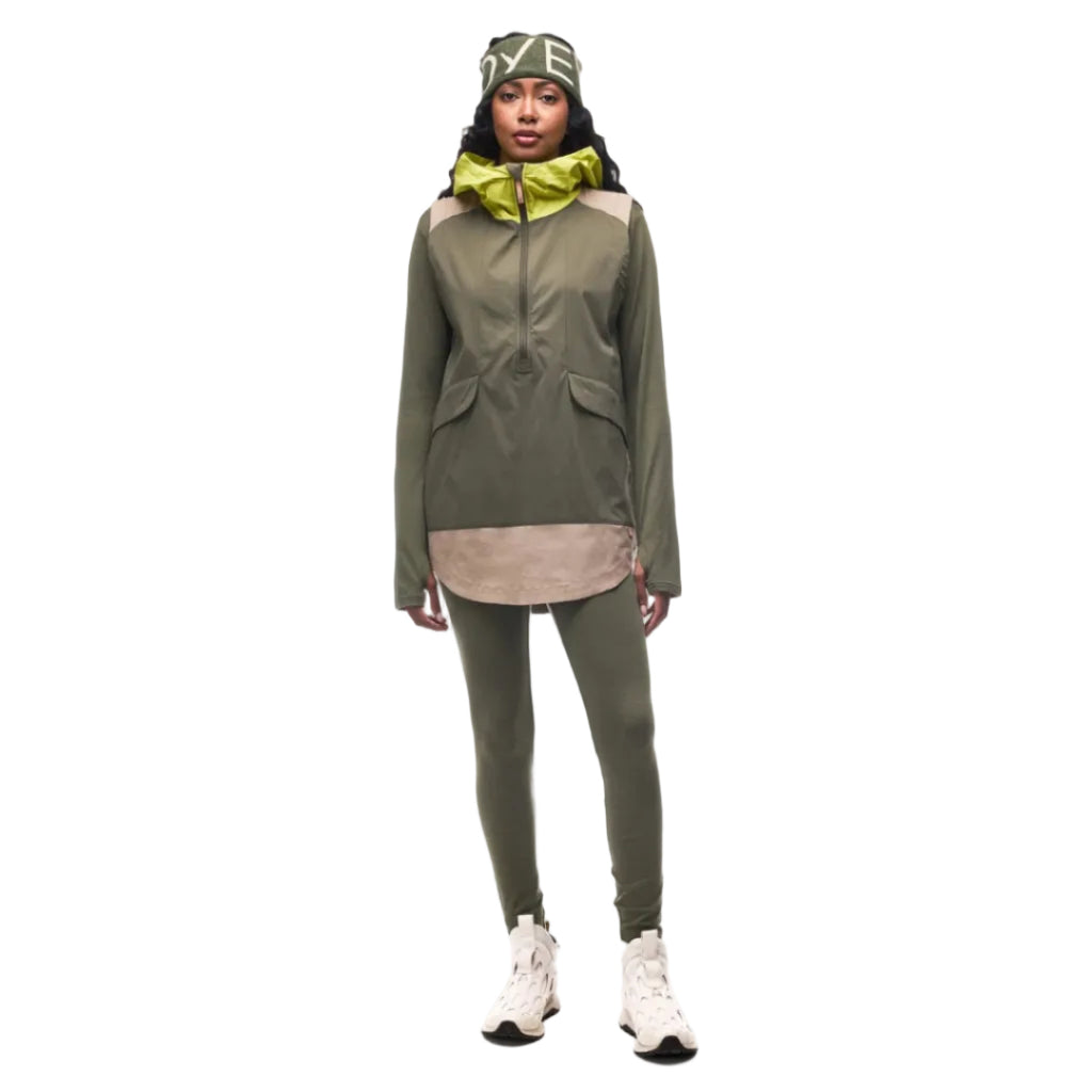 Front view of the Indyeva Women’s Linoa Tunic in Agate/Limetta CB