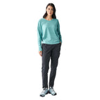 Front view of the Indyeva Women’s Matkailu HV III Pant in Black