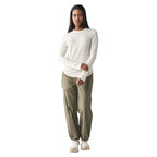 Front view of the Indyeva Women’s Novara III Top in Breeze/Ponce Stripe