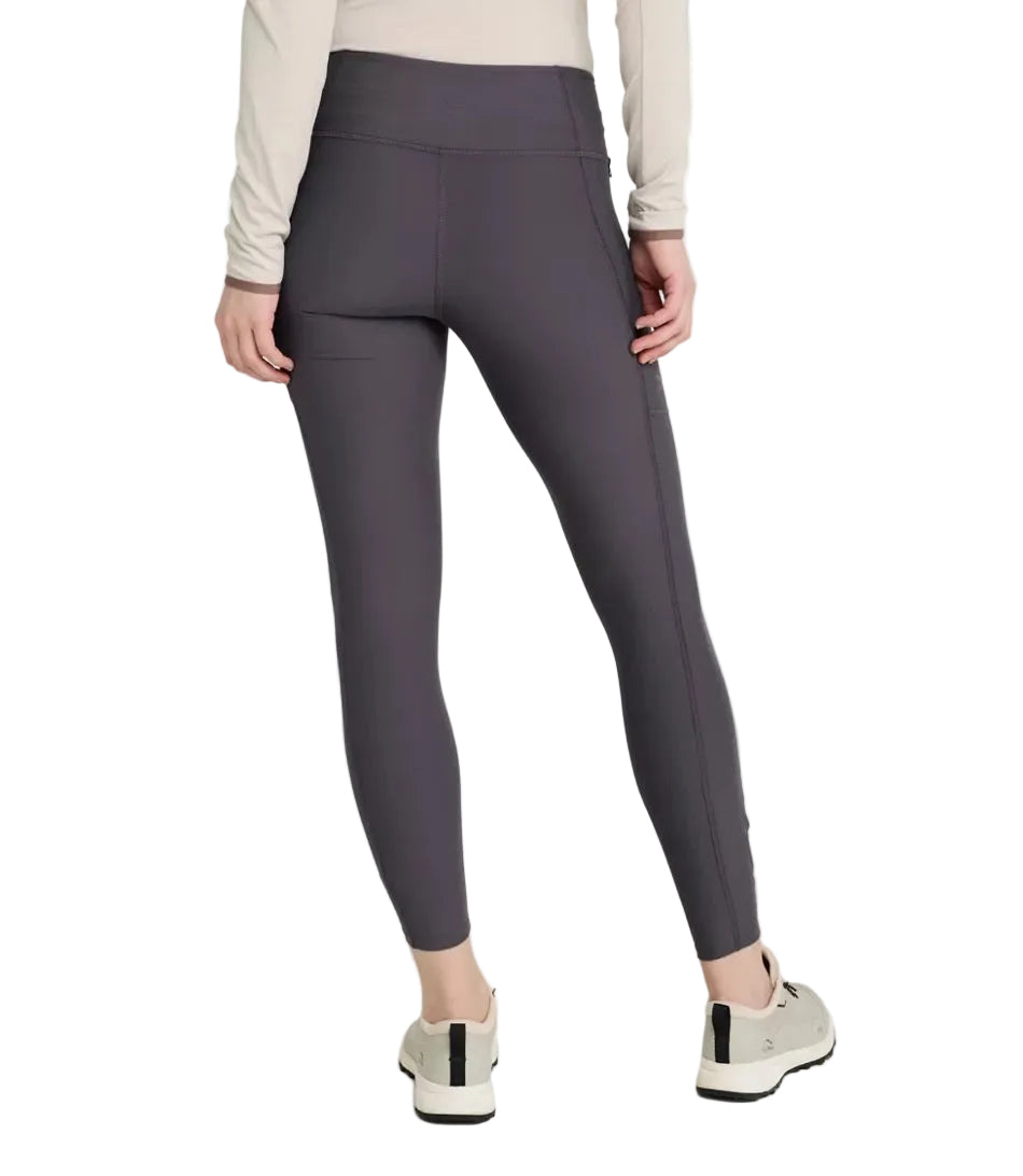 Women's Insect Shield Pro Leggings in Alloy Grey back view showing streamlined silhouette