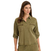 XCVI Women’s Knapp Twill Utility Button-up