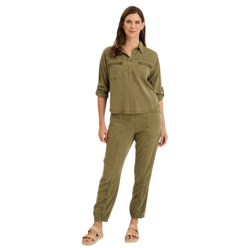 XCVI Women’s Knapp Twill Utility Button-up