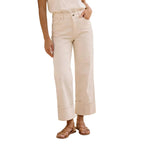 Karen Kane Cuffed Crop Jean cuffed hem detail