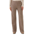 Karen Kane Emily Straight Leg Pants in brown check, front view