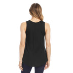 Karen Kane French Terry Tank Top Black back view