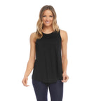 Karen Kane French Terry Tank Top Black front view