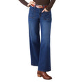 Karen Kane Women's Lauren Patch Pocket Jeans in Indigo front view