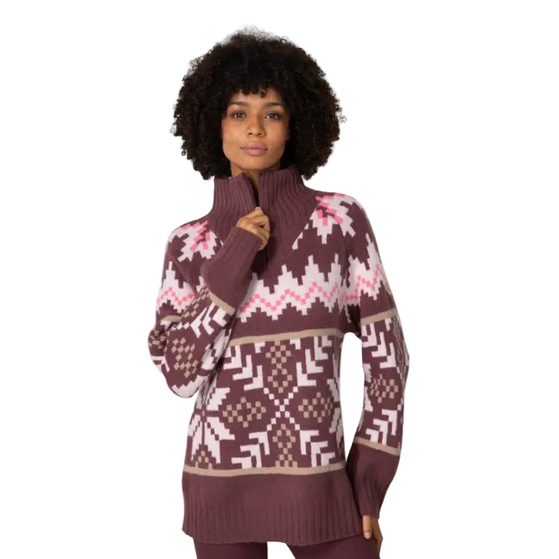 Kari Traa Women's Amelia Knit in Cocoa Powder front view