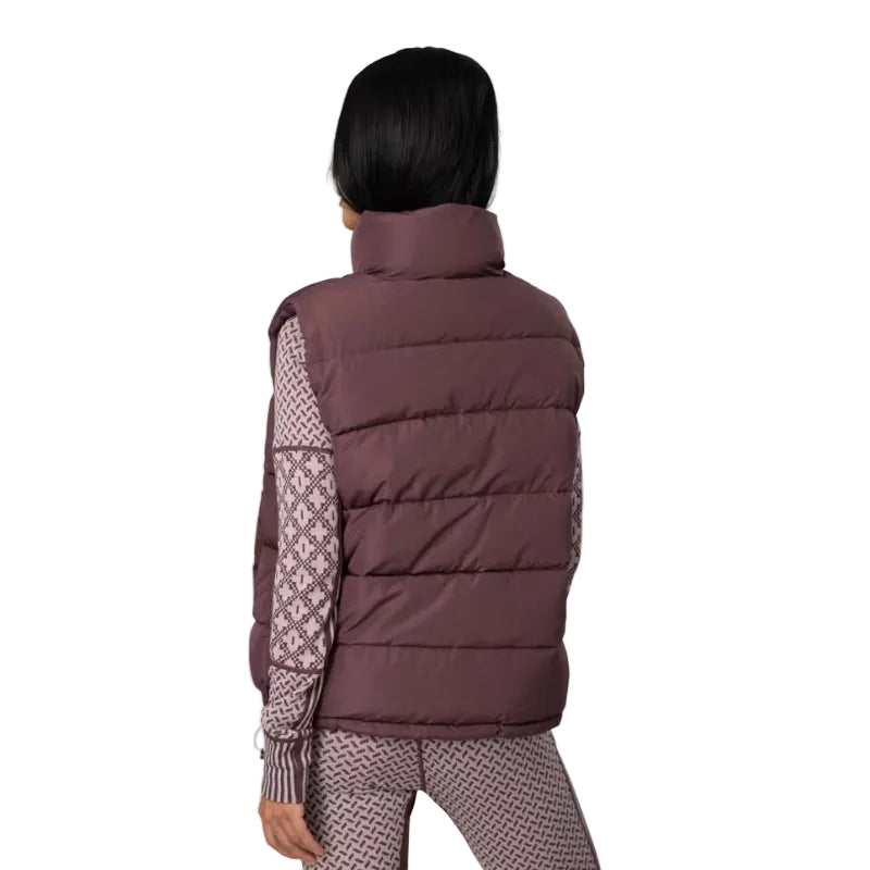 Kari Traa Women’s Linn Vest in Cocoa Powder back view