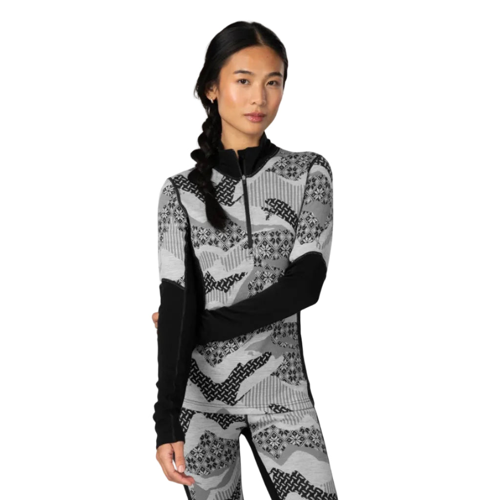 Kari Traa Women's Olea Half Zip in Black front view